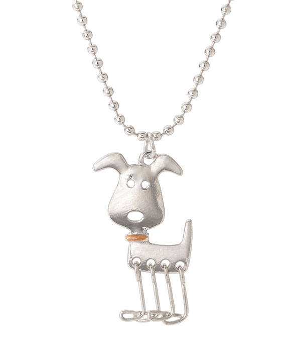 Pet lover theme dog necklace